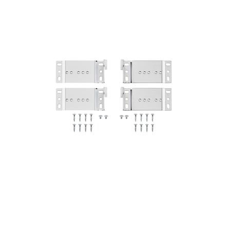 Rev-A-Shelf Steel, Silver, 1.5 in W, 8 in H, 2.15 in D, 2.15 in L, Silver 5345-DM-KIT-1